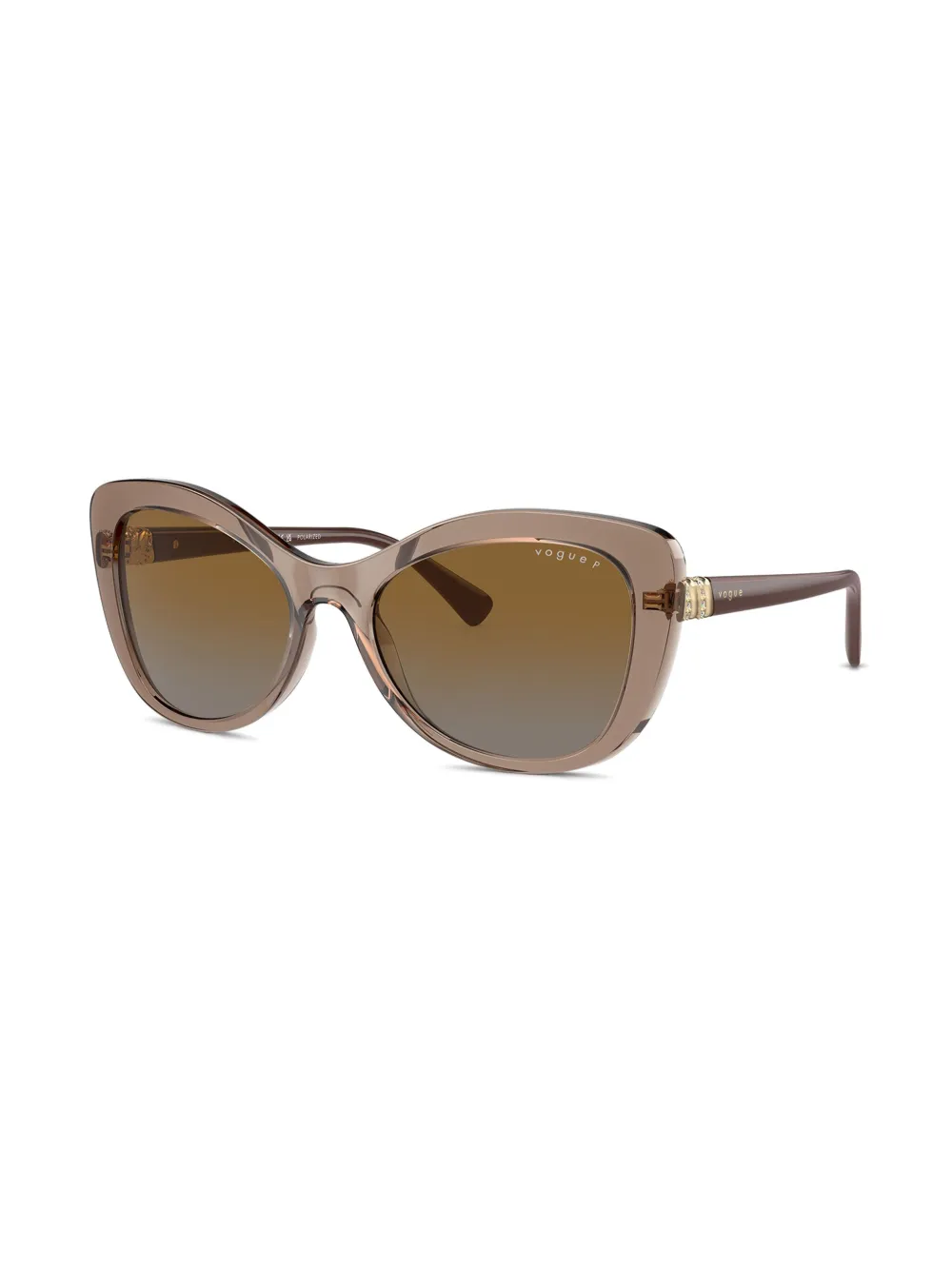 Vogue Eyewear Zonnebril met vlinder montuur - Bruin