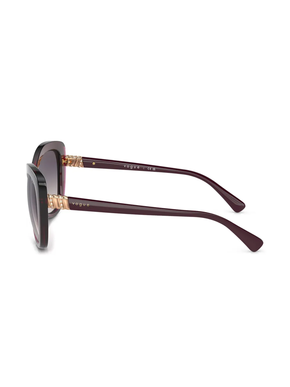 Vogue Eyewear Zonnebril met vlinder montuur Rood