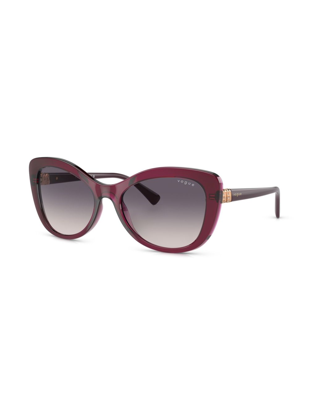 Vogue Eyewear Zonnebril met vlinder montuur - Rood