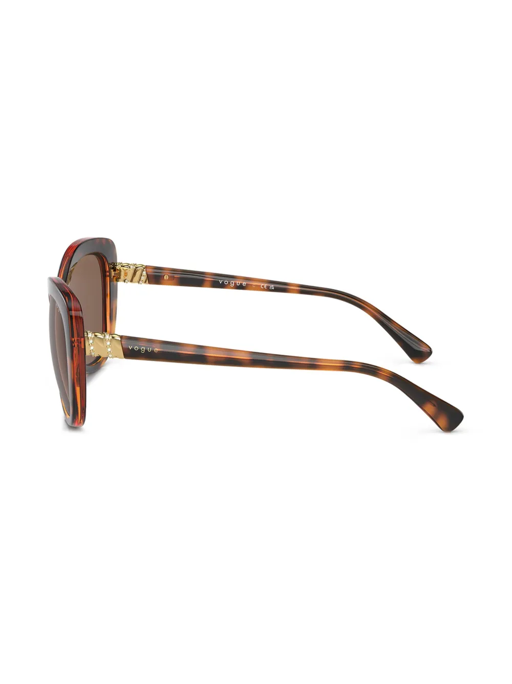 Vogue Eyewear Zonnebril met vlinder montuur Bruin