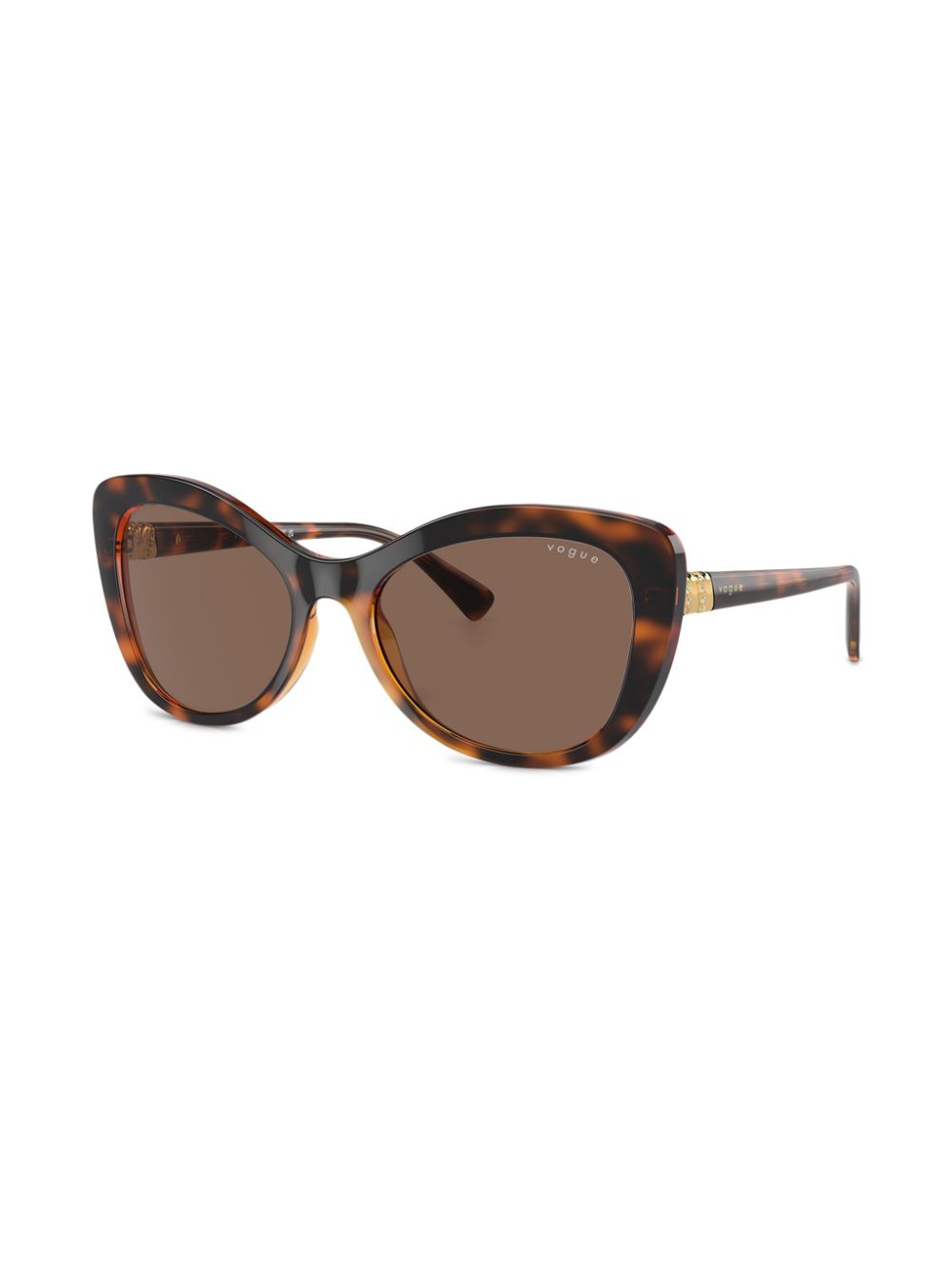 Vogue Eyewear Zonnebril met vlinder montuur - Bruin