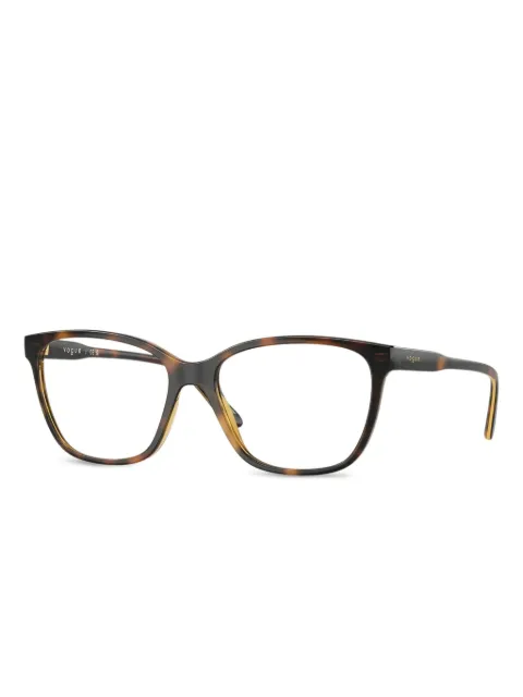 Vogue Eyewear نظارة بإطار هندسي وبتأثير صدف السلحفاة