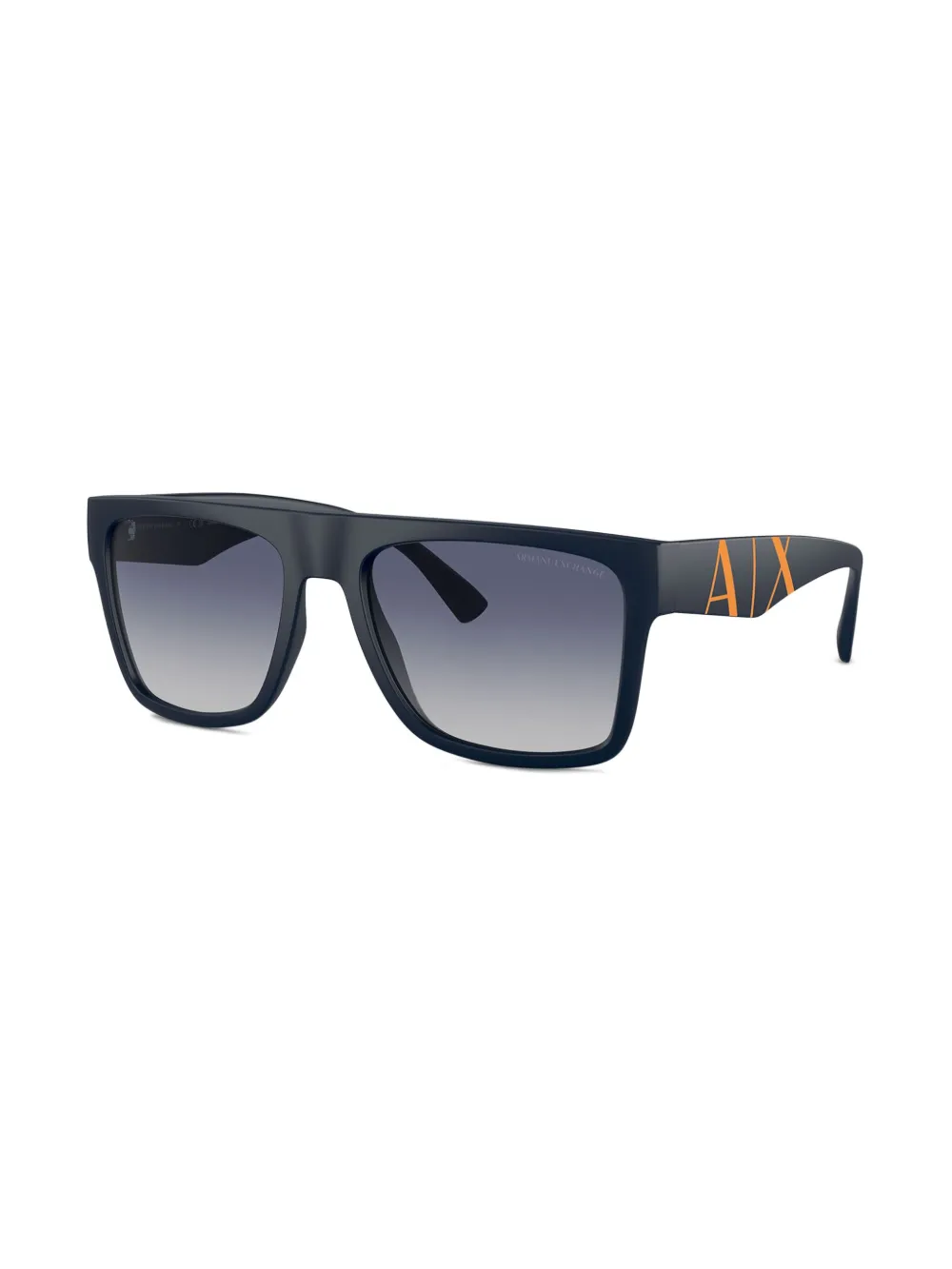 Armani Exchange Zonnebril met vierkant montuur - Blauw