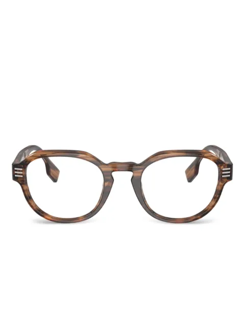 Burberry Eyewear patterned round glasses