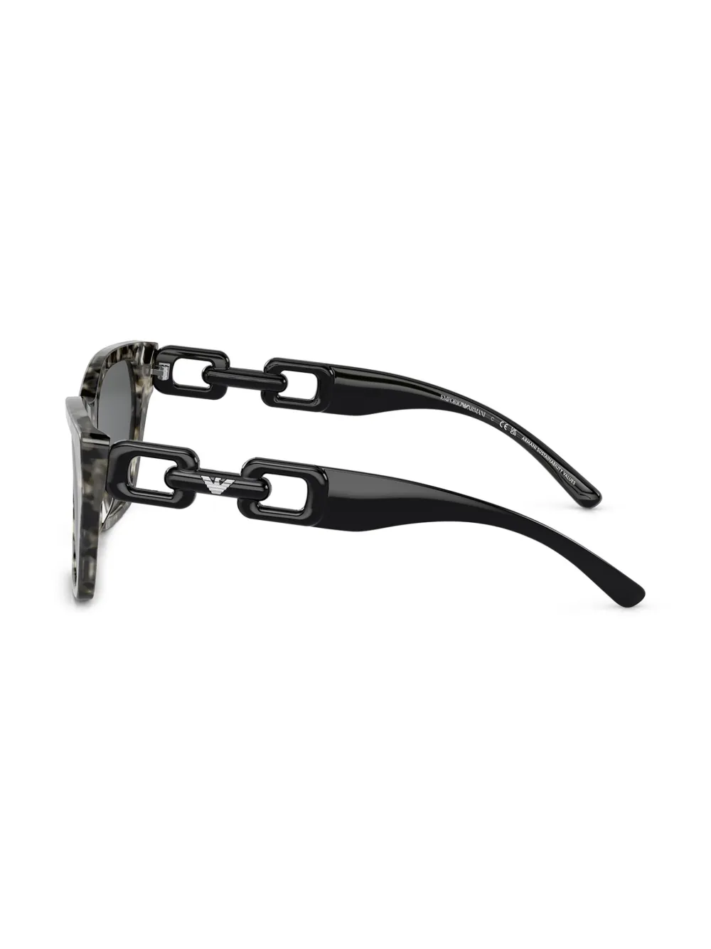 Emporio Armani Zonnebril met cat-eye montuur Grijs