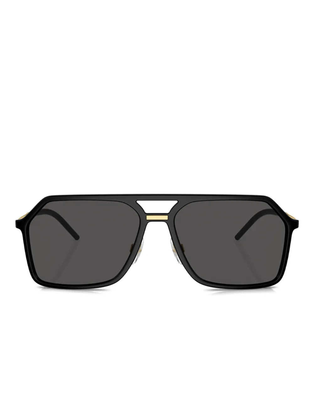 Dolce & Gabbana Eyewear Zonnebril met piloten montuur Zwart