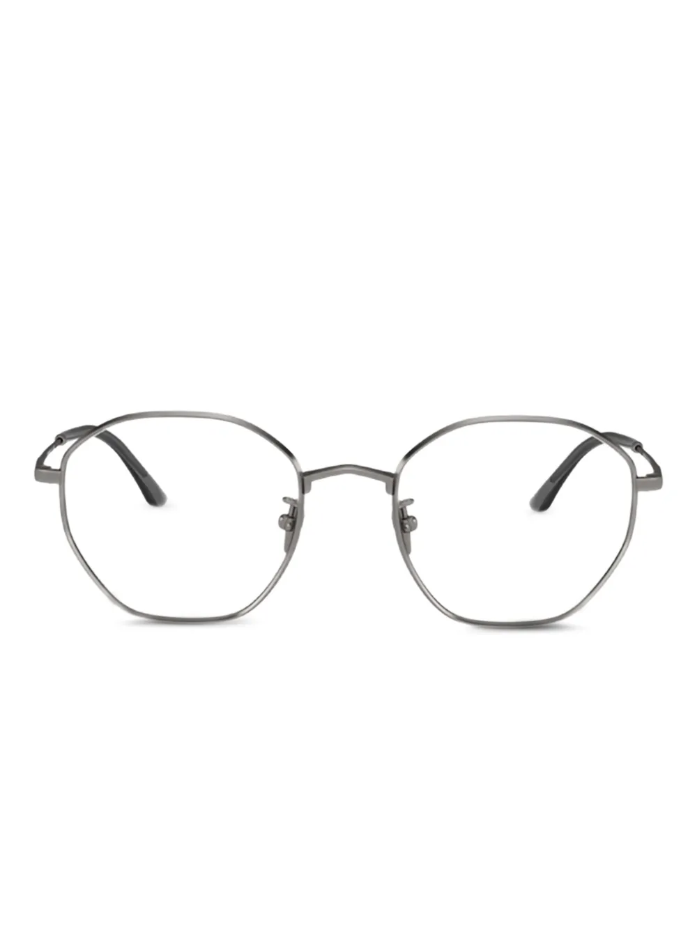 Giorgio Armani geometric-frame glasses | Grey | Image 1