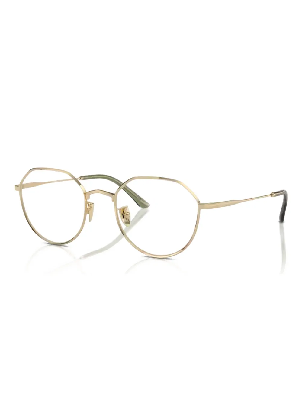 Giorgio Armani geometric-framed glasses Goud