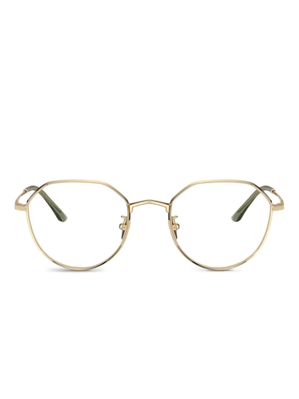 Giorgio Armani geometric-framed glasses Goud
