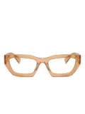 Miu Miu Eyewear geometric-frame glasses - Orange