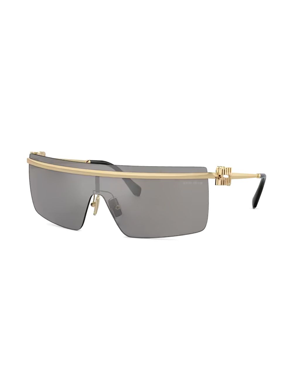 Miu Miu Eyewear Zonnebril met logo - Goud