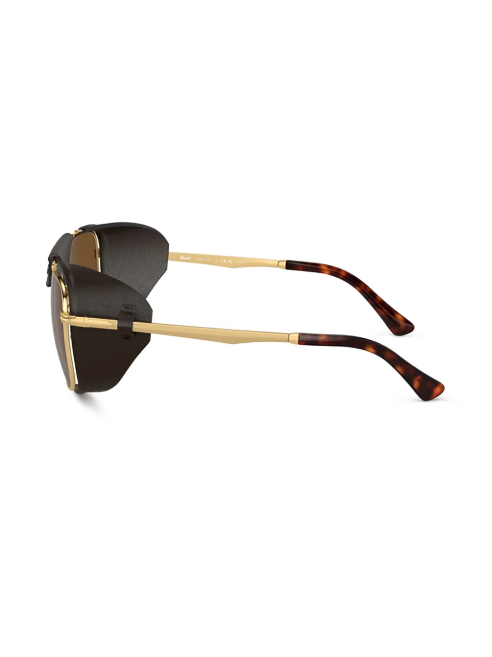 Persol Zonnebril met vierkant montuur Goud