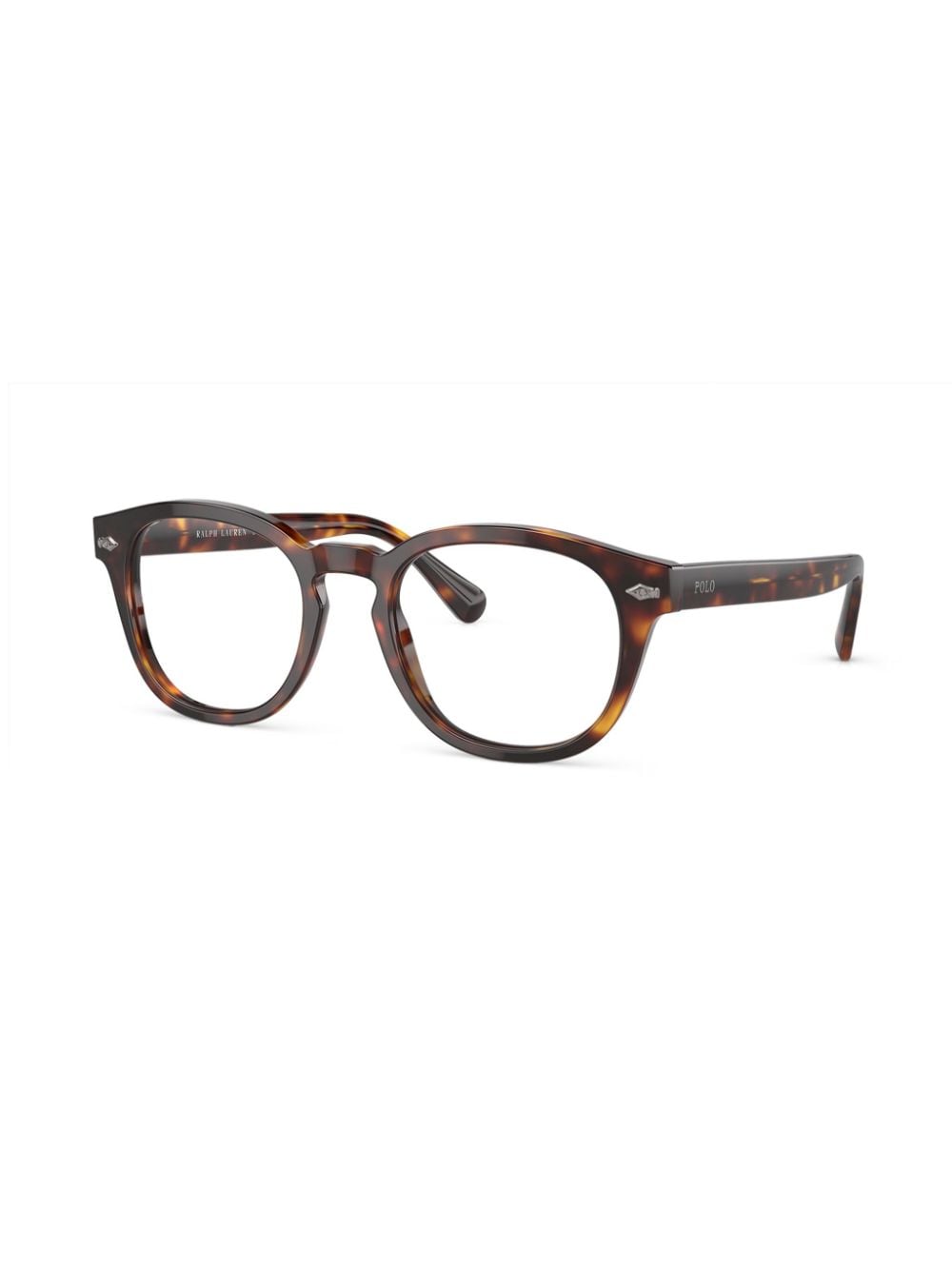 Shop Polo Ralph Lauren Round-frame Glasses In 褐色