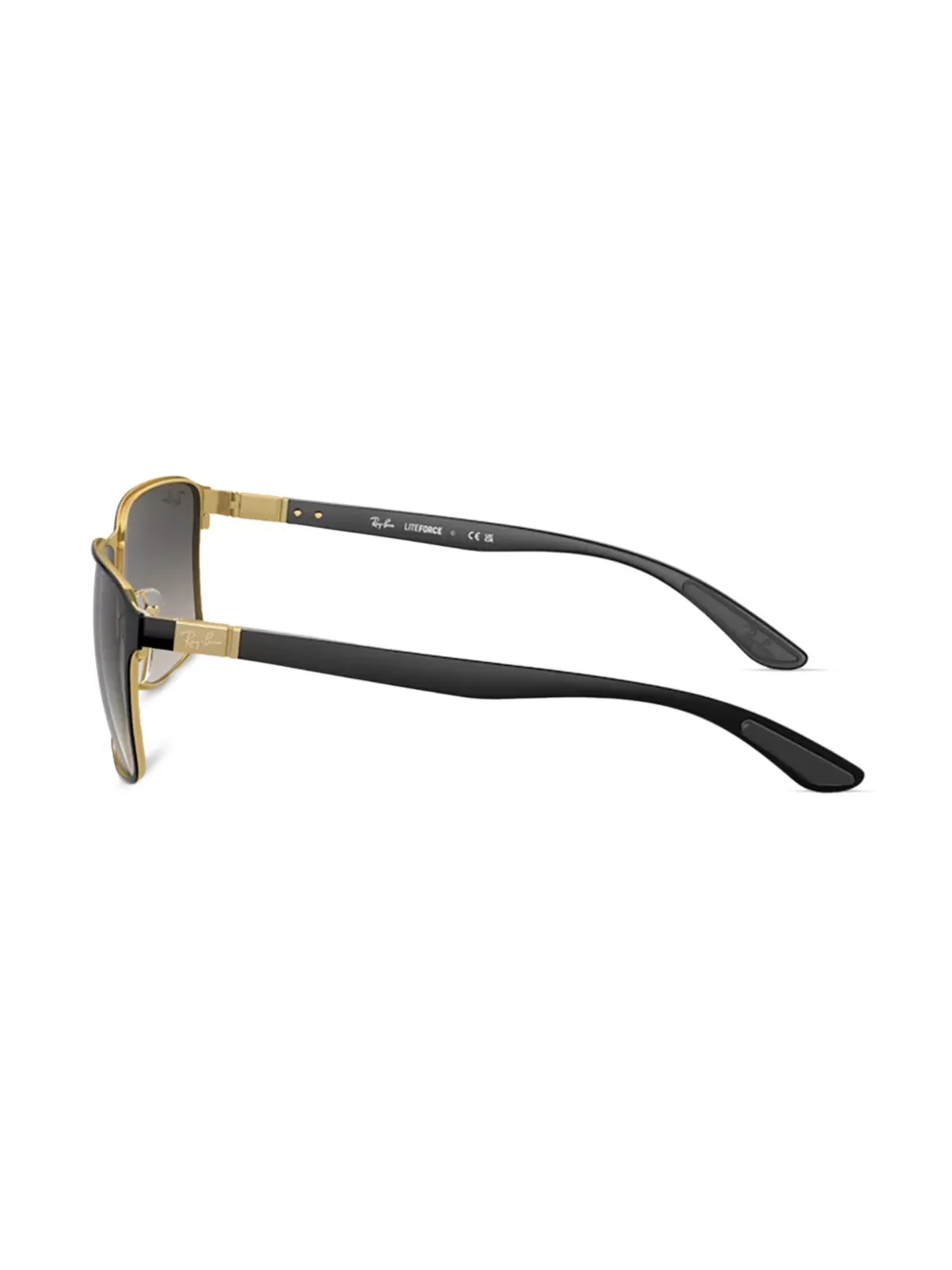 Ray Ban Rectangle-frame Sunglasses In Black