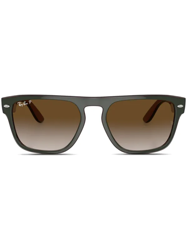 Ray-Ban スクエアフレーム サングラス | グリーン | FARFETCH JP
