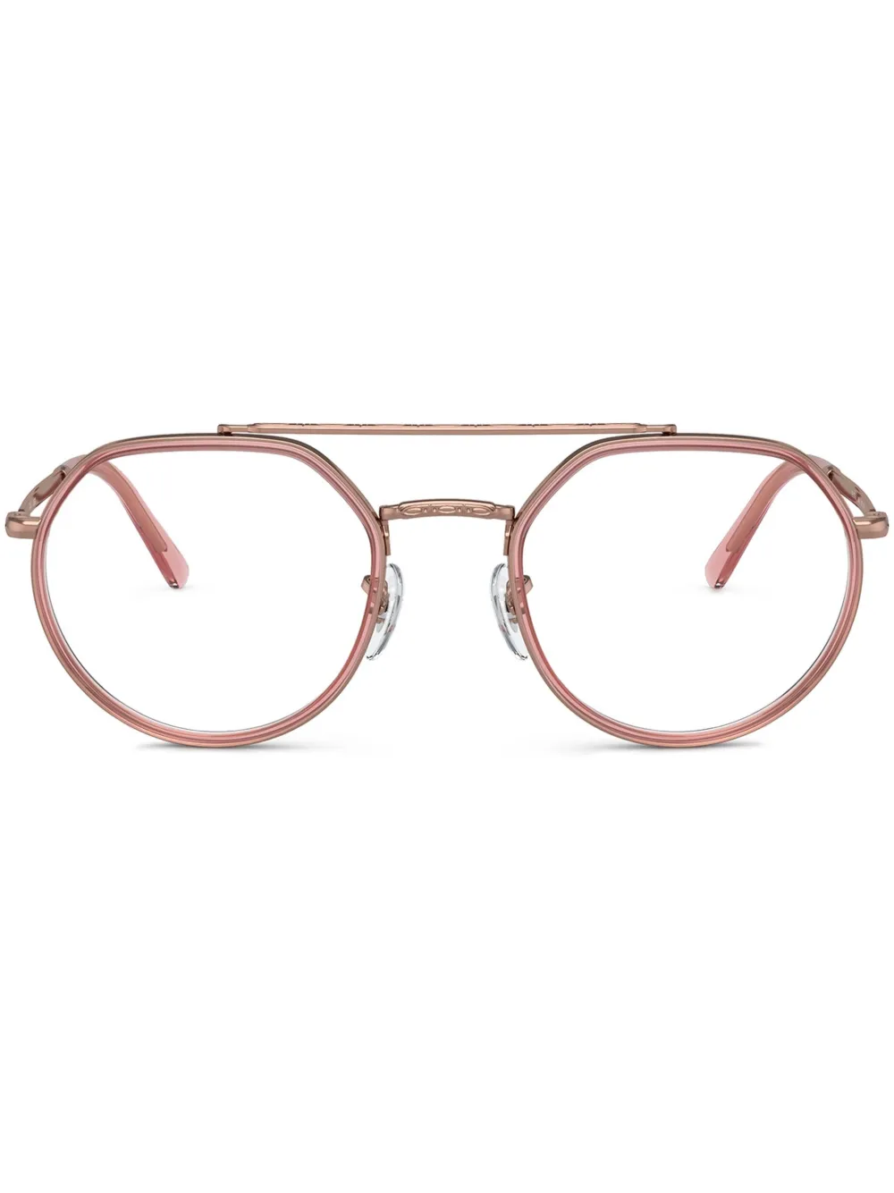 Ray-Ban aviator-frame glasses | Pink | Image 1