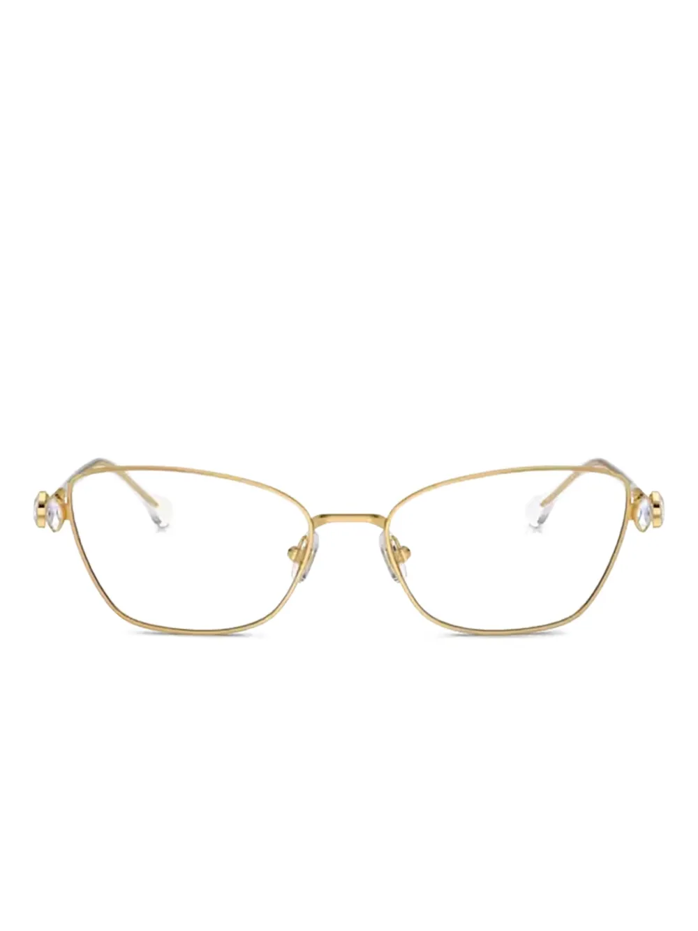 Swarovski Eyewear Occhiali cat-eye con decorazione - Giallo