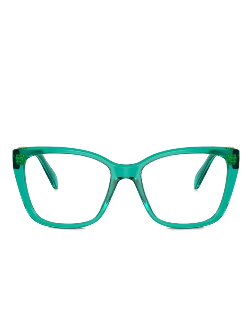 Swarovski Eyewear Occhiali da sole squadrati con cristalli - Verde