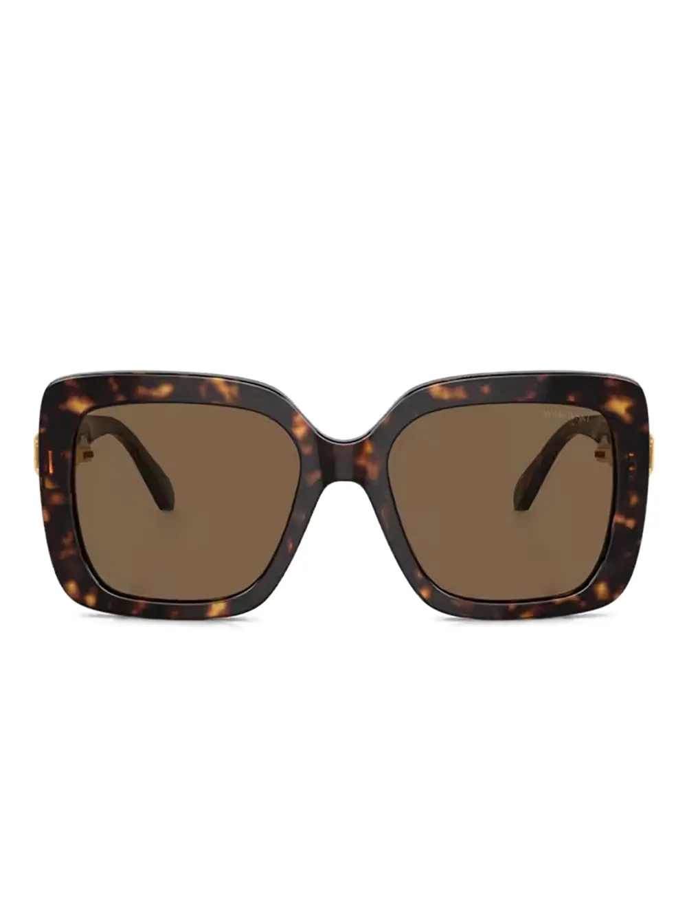 Swarovski Eyewear Occhiali da sole squadrati tartarugati - Marrone