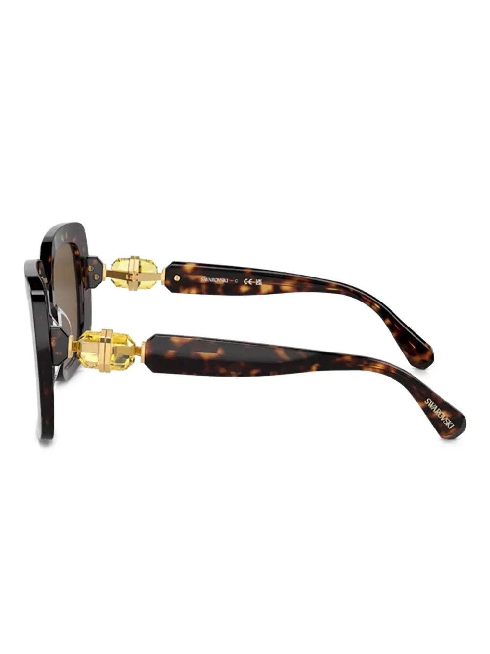 Swarovski Eyewear Zonnebril met vierkant Bruin