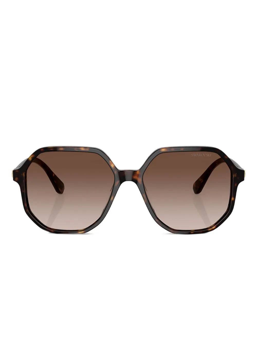 Swarovski Eyewear Occhiali da sole geometrici - Marrone