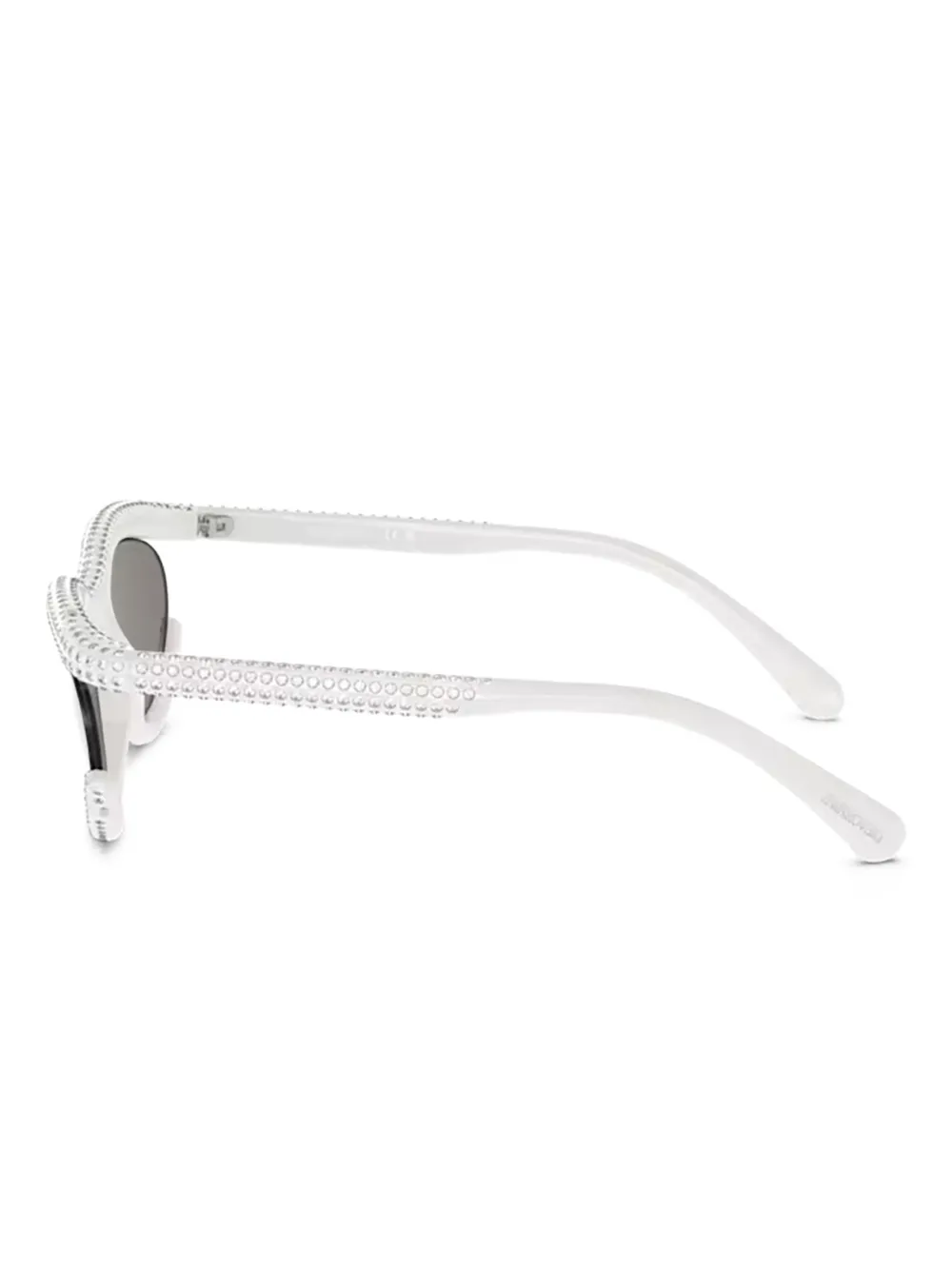 Swarovski Eyewear Zonnebril verfraaid met kristallen Wit