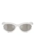 Swarovski Eyewear crystal-embellished sunglasses - White