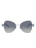 Swarovski Eyewear crystal-embellished geometric sunglasses - Blue