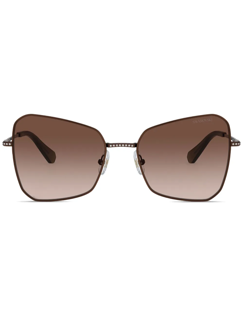 Swarovski Eyewear Occhiali da sole a farfalla - Marrone