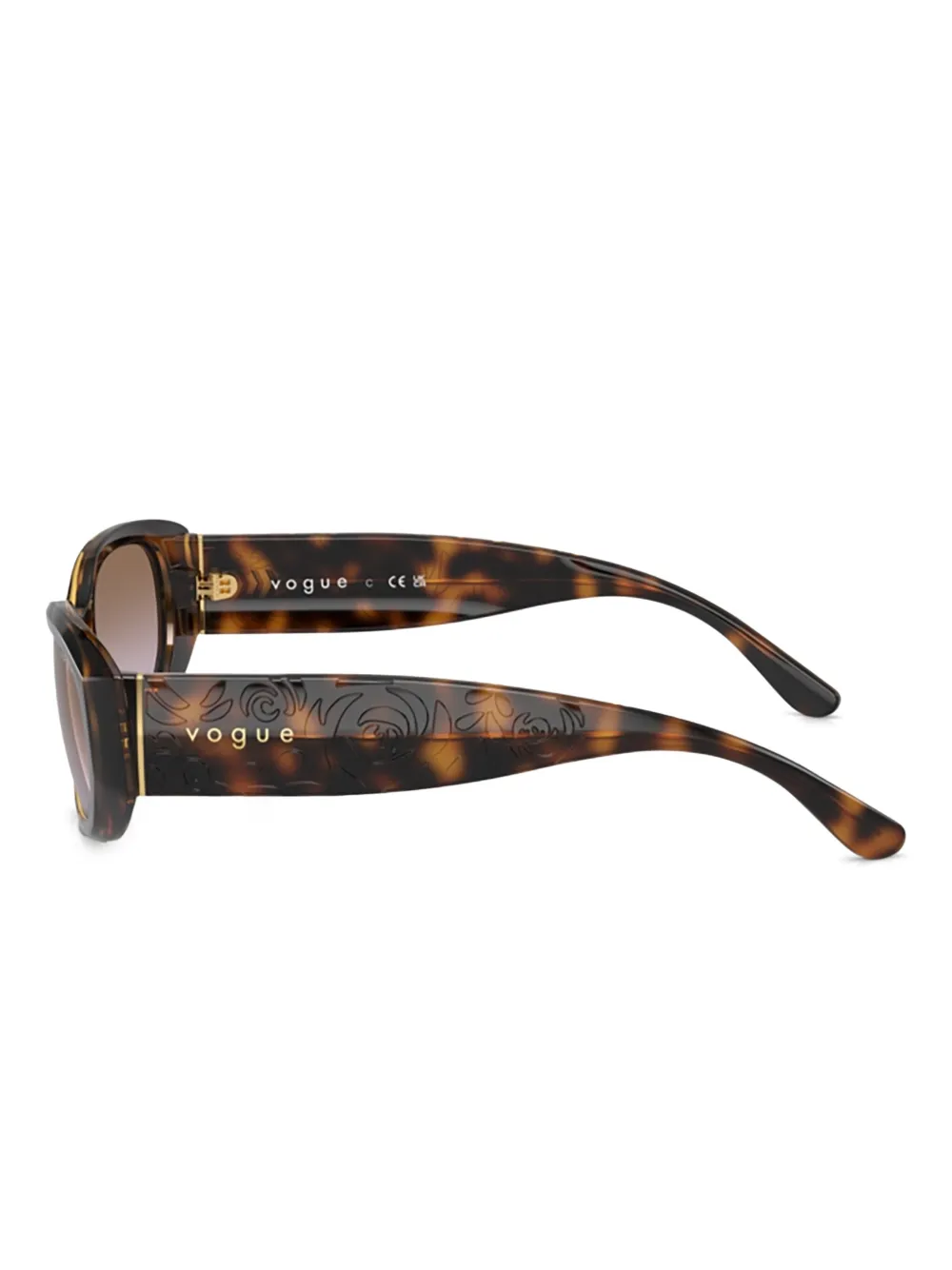 Vogue Eyewear VO5525S zonnebril met geometrisch montuur Bruin