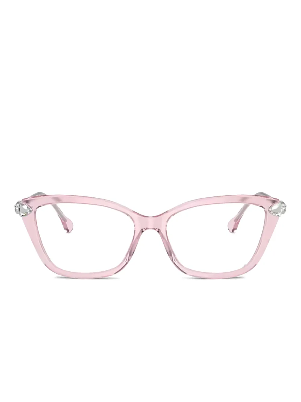 Swarovski Eyewear Occhiali cat-eye con decorazione - Argento
