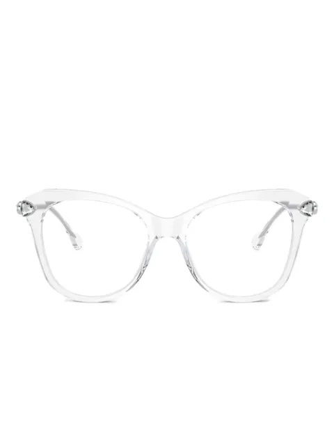 Swarovski Eyewear crystal-embellished cat-eye frame glasses