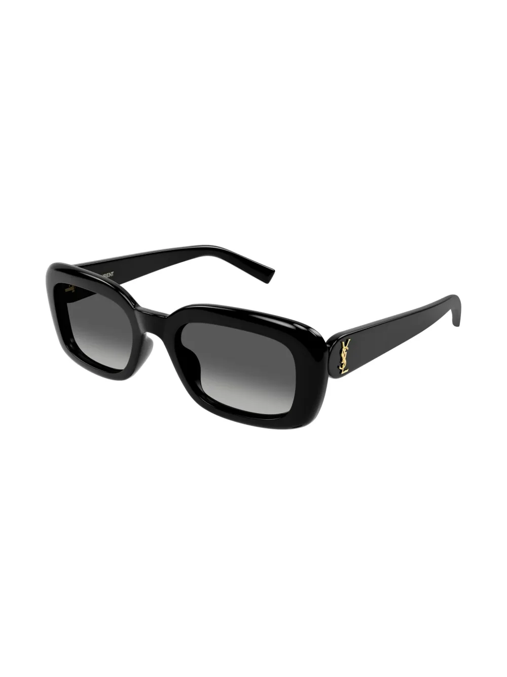 Saint Laurent Eyewear Zonnebril met rechthoekig montuur - Zwart