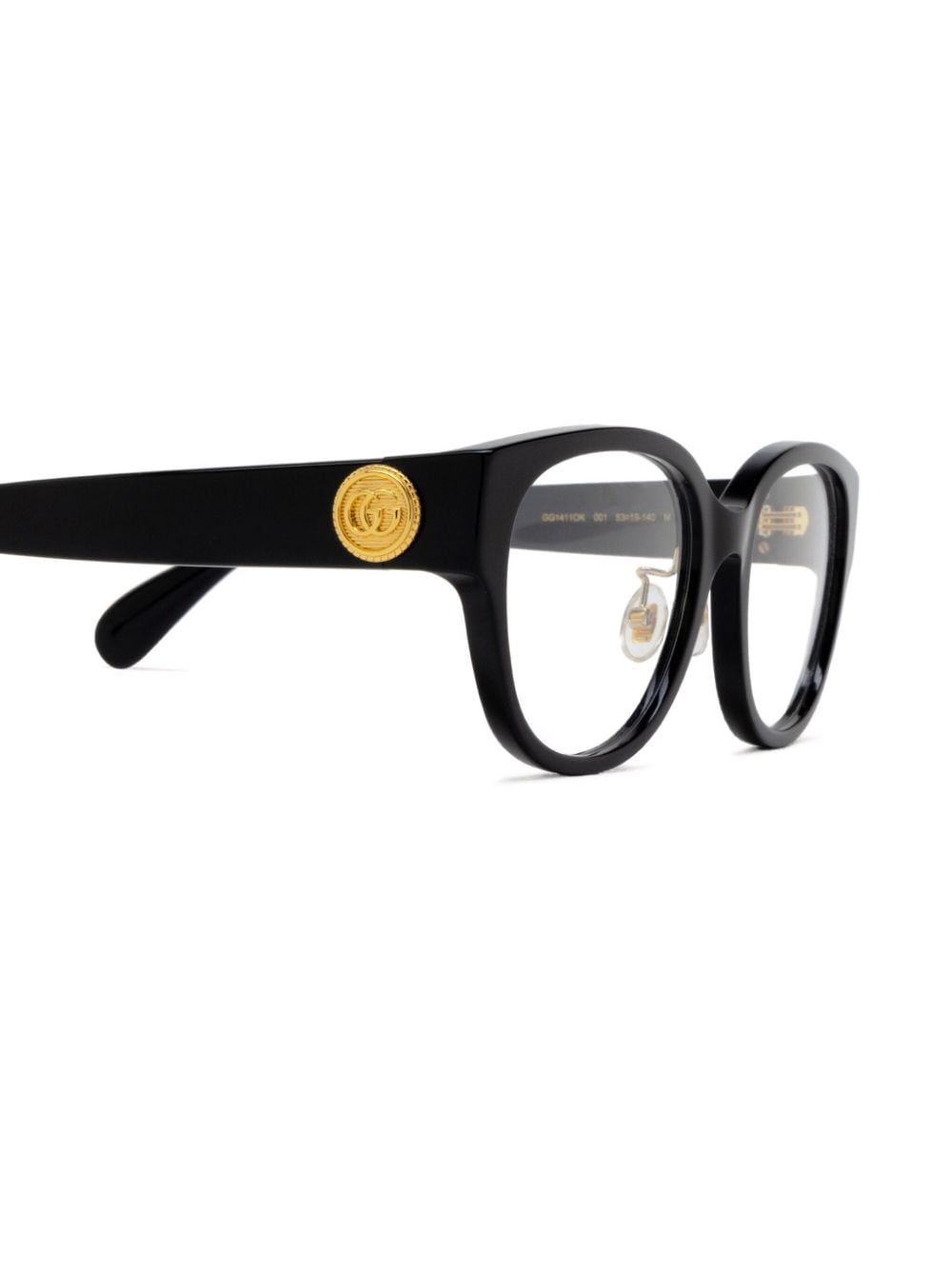 Shop Gucci Round-frame Glasses In 黑色