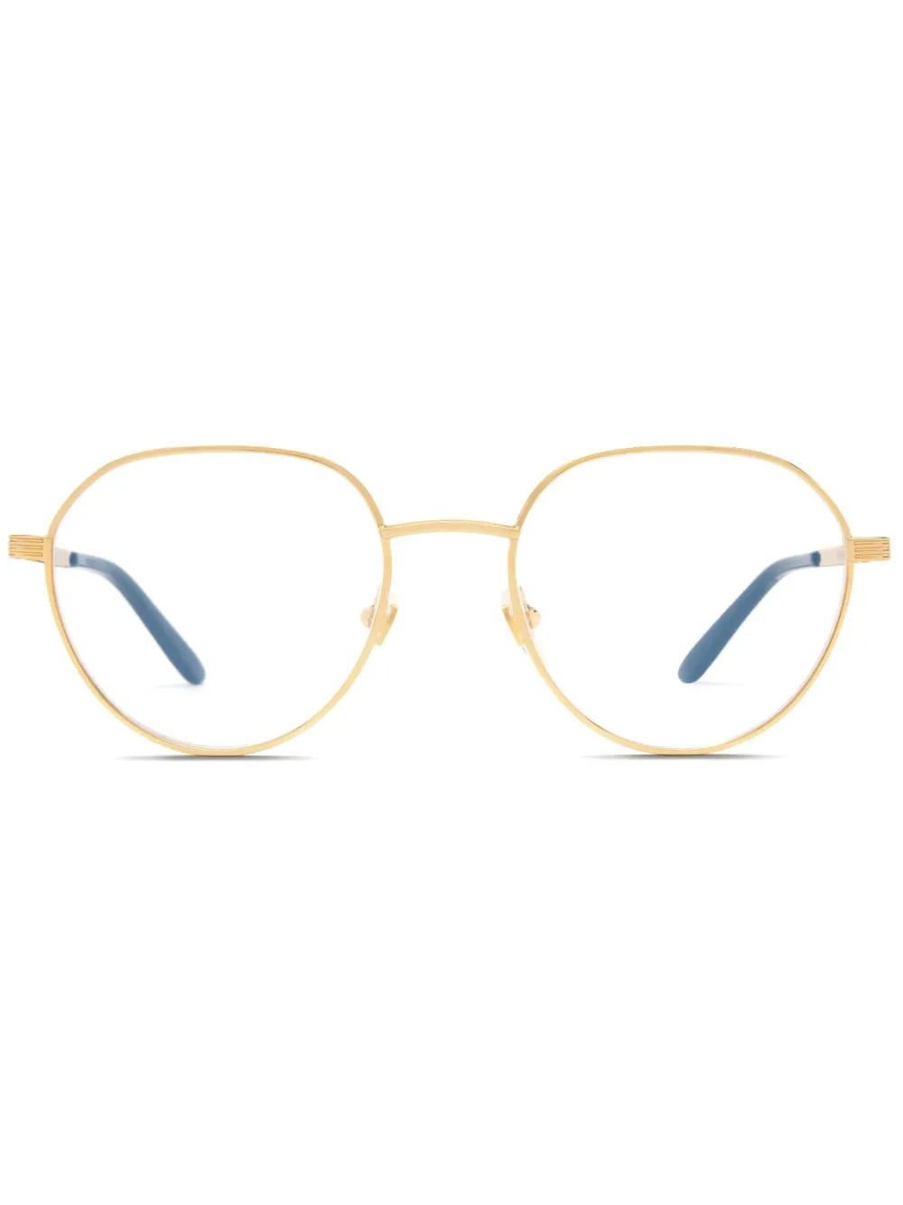 Gucci Eyewear GG1458O bril met rond montuur Goud