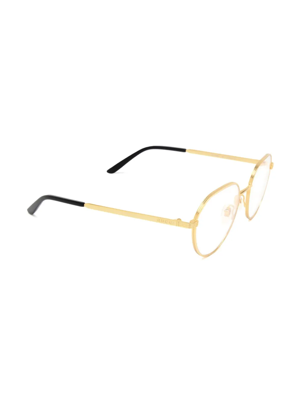 Gucci Eyewear GG1458O bril met rond montuur Goud