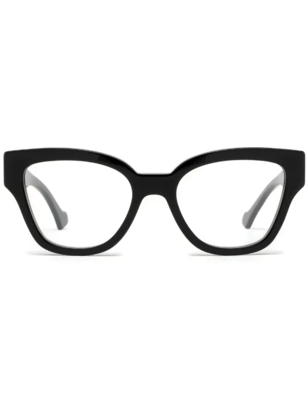 Gucci Eyewear ジオメトリック眼鏡フレーム | ブラック
