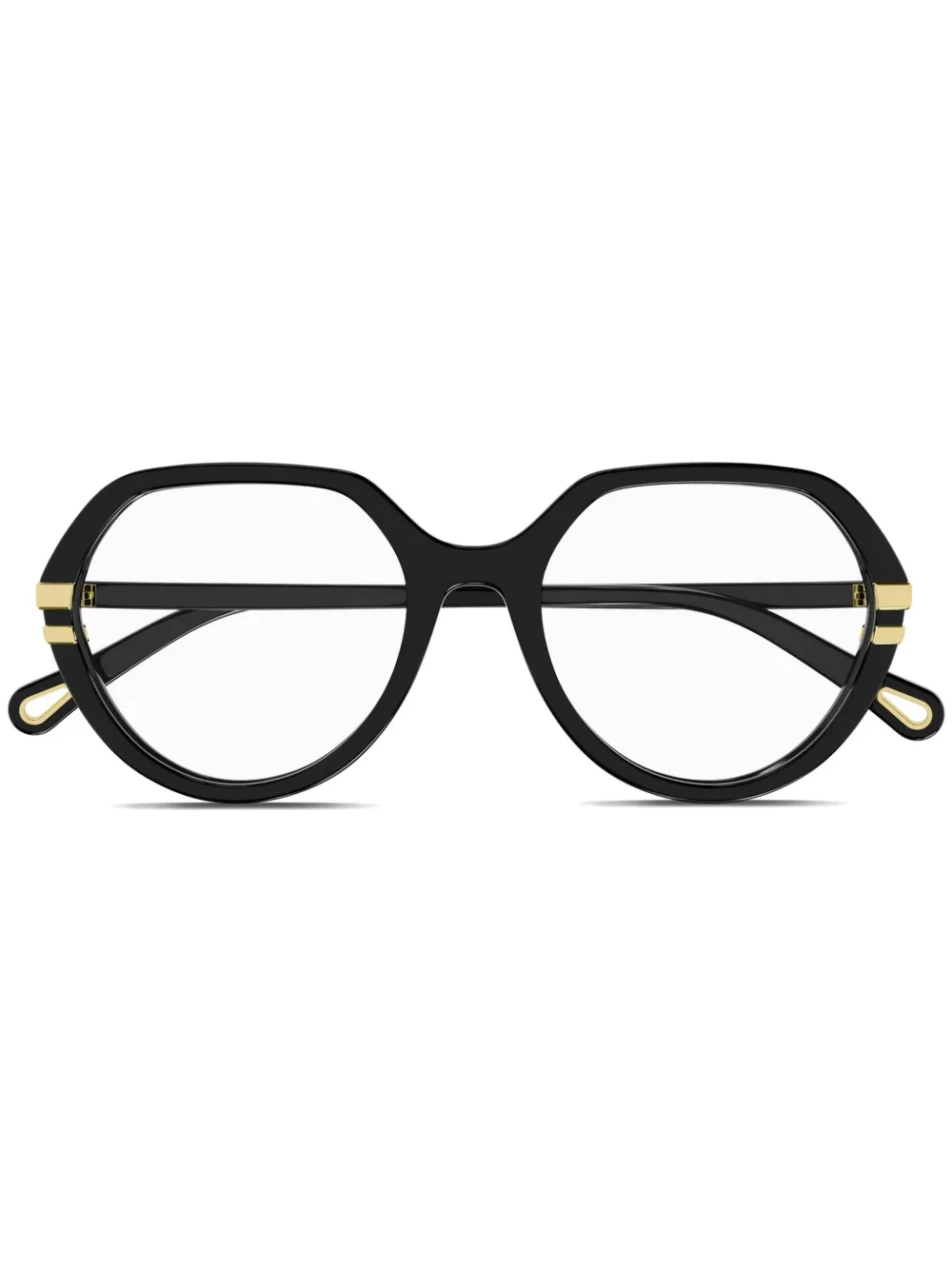 Chloé Eyewear Occhiali con stampa - Nero