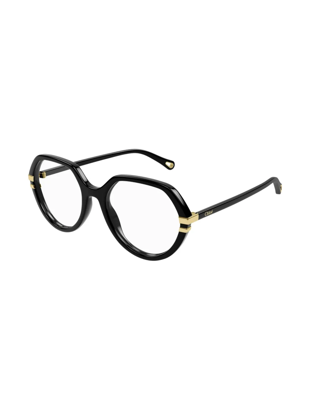 Chloé Eyewear Bril met logoprint Zwart