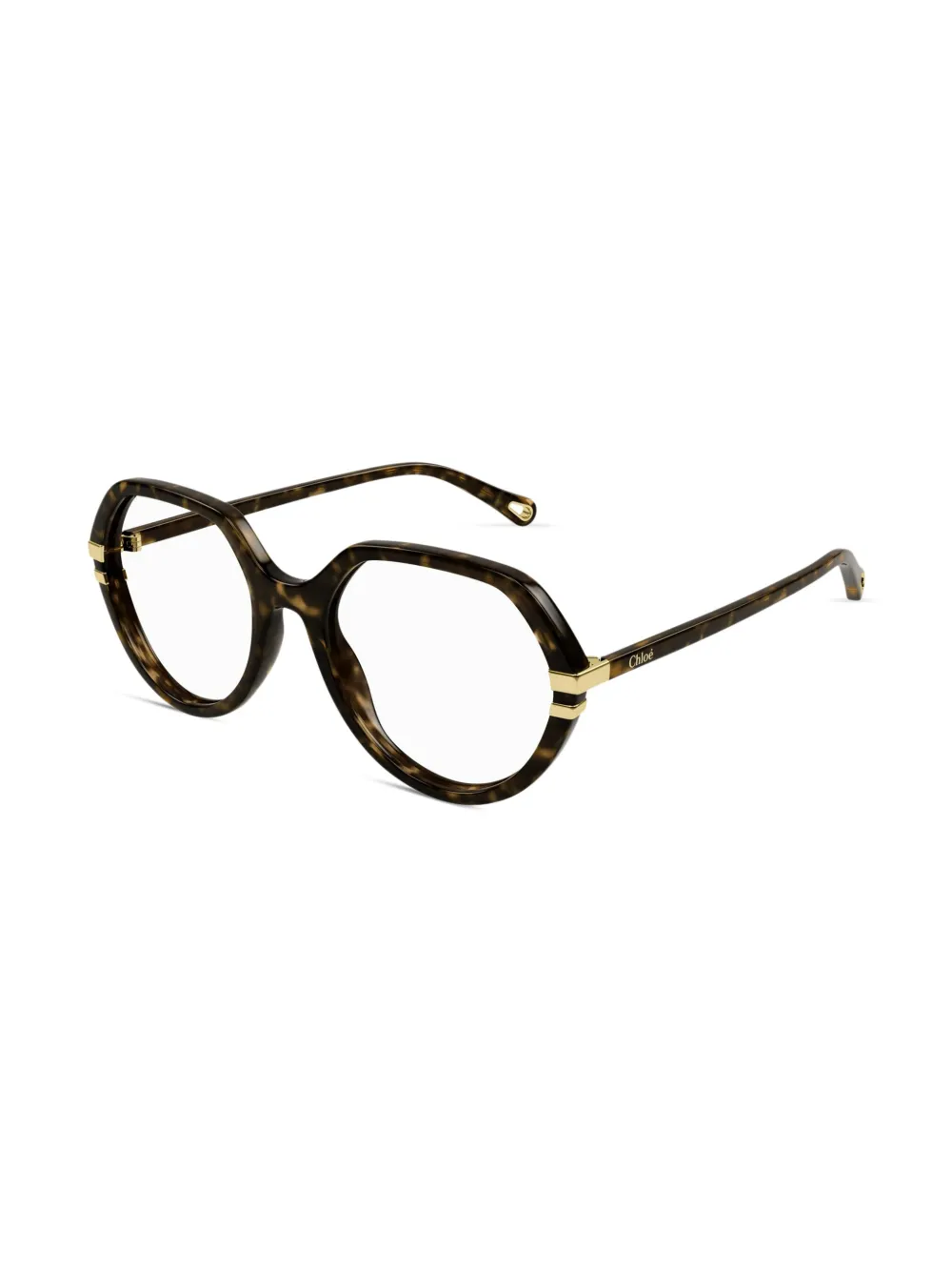 Chloé Eyewear Bril met logoprint Bruin