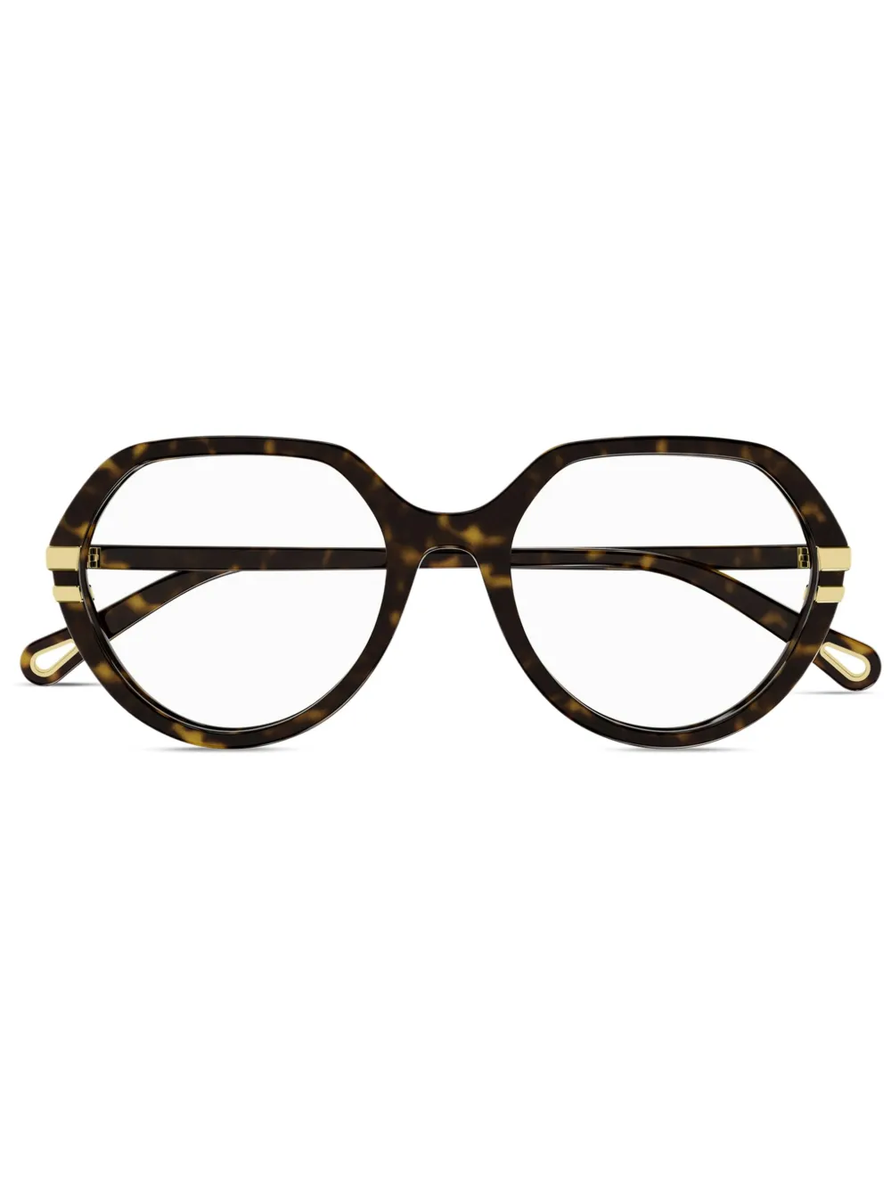 Chloé Eyewear Bril met logoprint Bruin