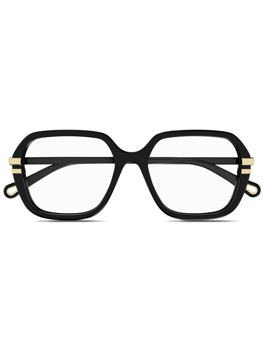 Chloé Eyewear Occhiali con stampa - Nero