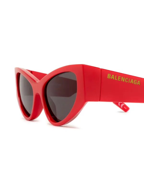 Balenciaga Eyewear キャットアイ サングラス | レッド | FARFETCH JP