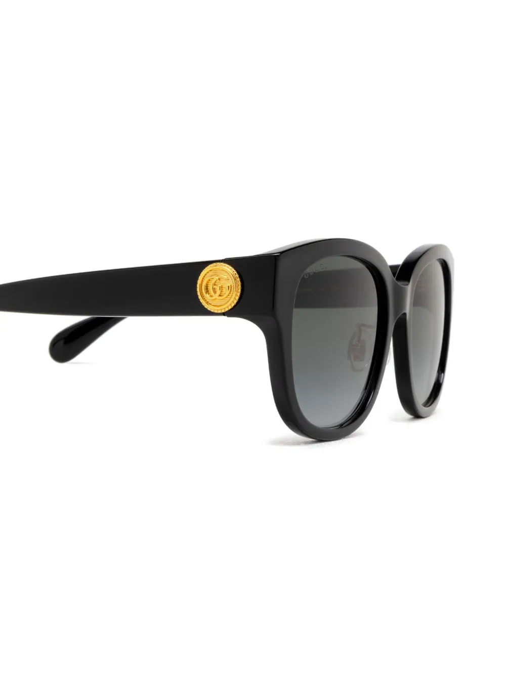 Gucci Eyewear Zonnebril met rond montuur Zwart