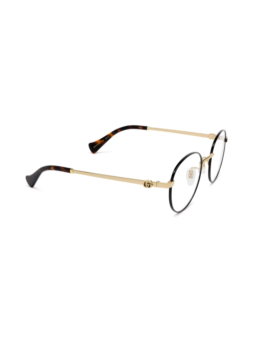  Gucci Eyewear Gafas Con Montura Redonda - Negro 