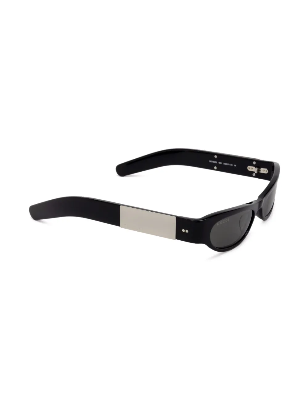 Gucci Eyewear Zonnebril met gegraveerd logo - Zwart