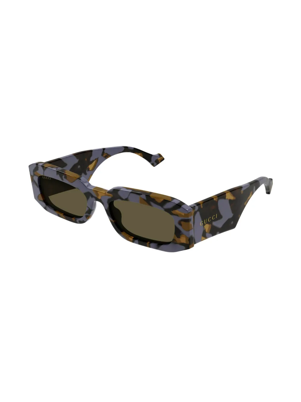 Gucci Eyewear Zonnebril met rechthoekig montuur Paars