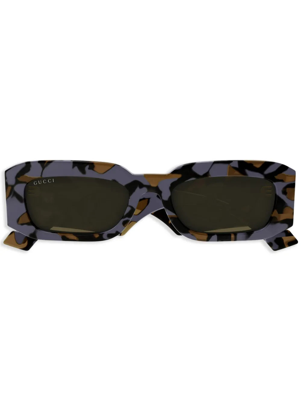 Gucci Eyewear Zonnebril met rechthoekig montuur Paars