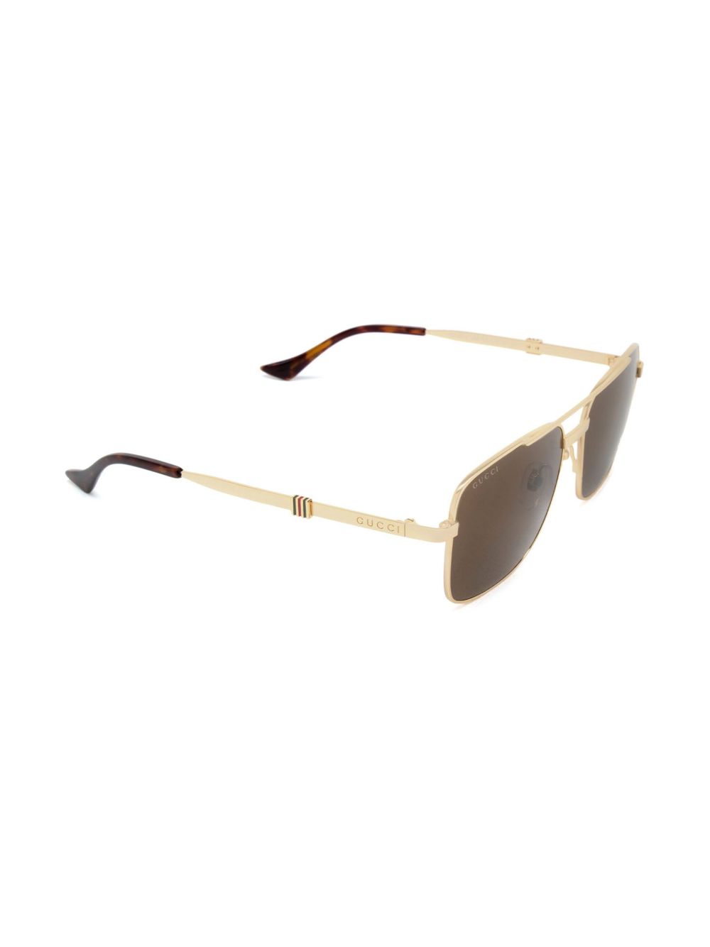 Gucci Eyewear Zonnebril met piloten montuur - Goud