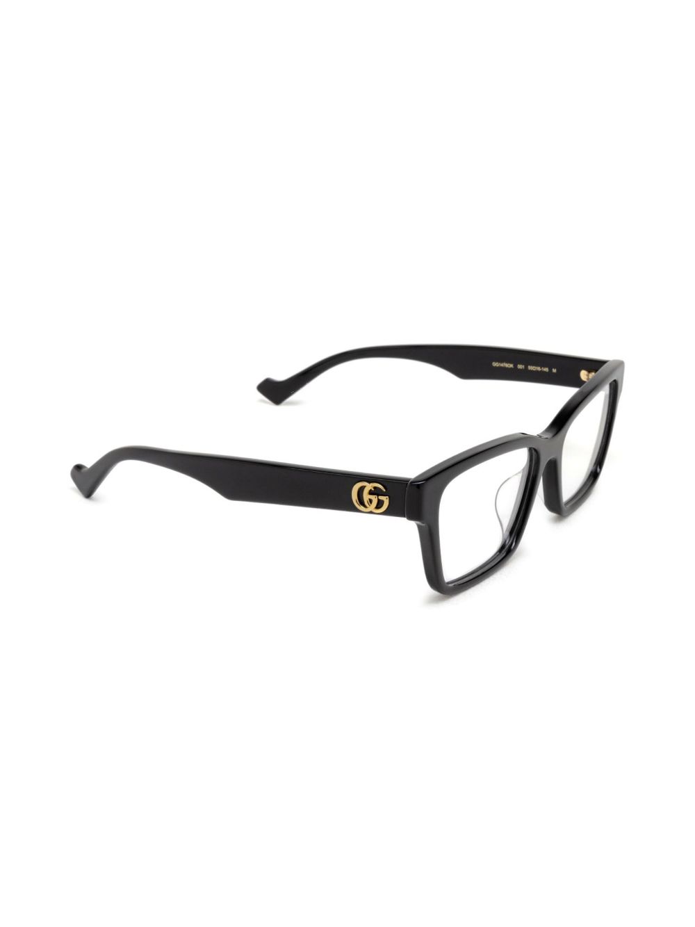 Gucci Eyewear Bril met rechthoekig montuur - Zwart